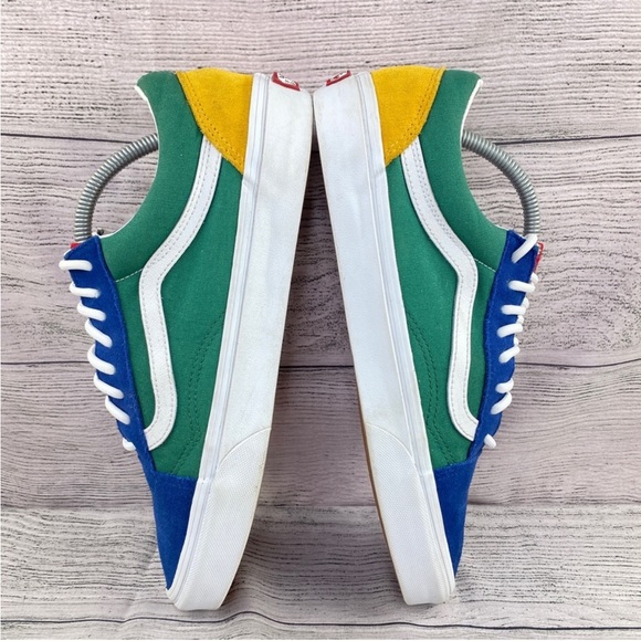 Vans Yacht Club Color Block Suede Canvas Lace Up Sneakers Multi Color 9.5 - Picture 4 of 11